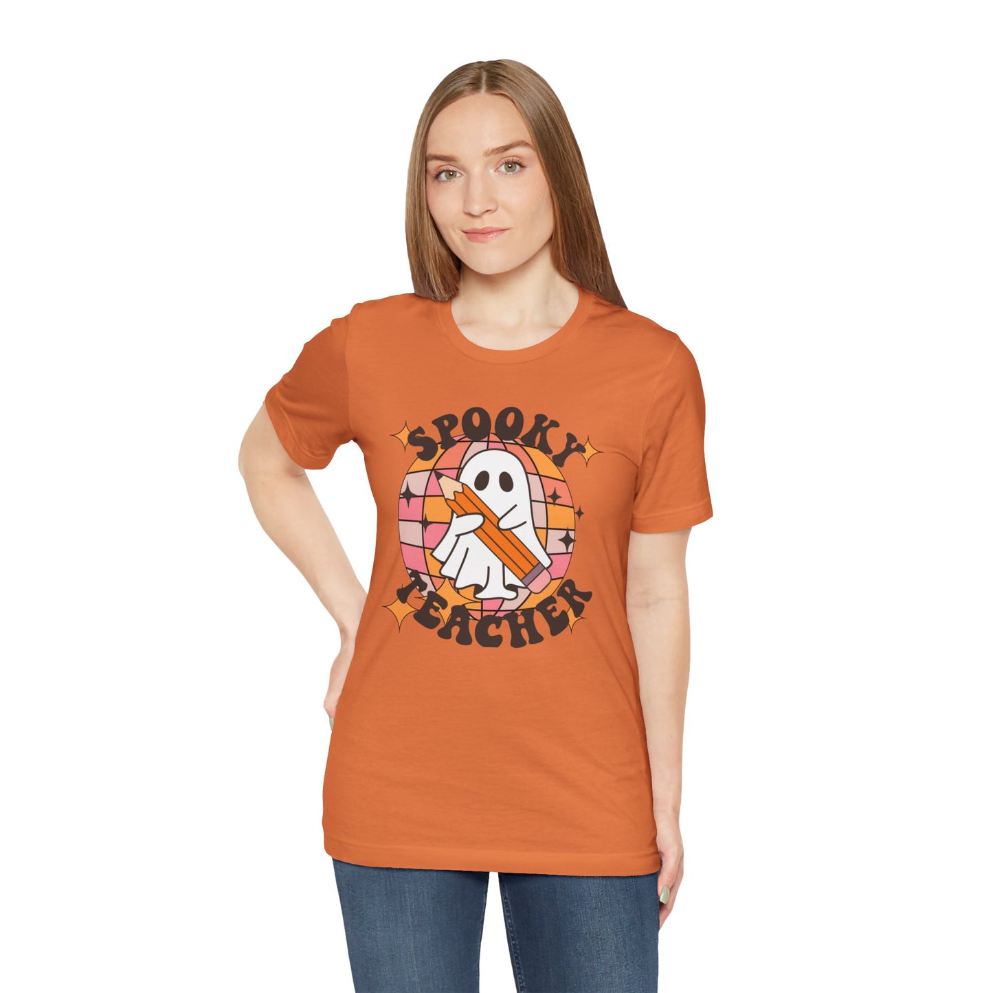 Unisex Halloween Tshirt -Spooky Teacher