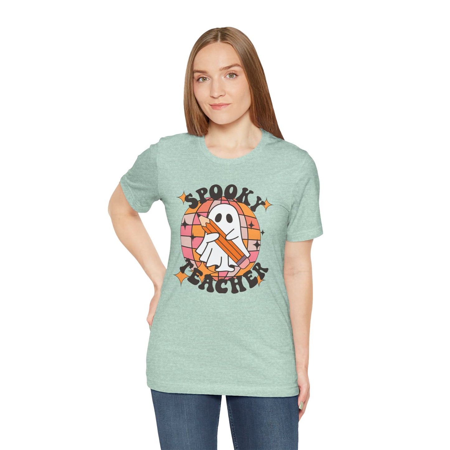 Unisex Halloween Tshirt -Spooky Teacher