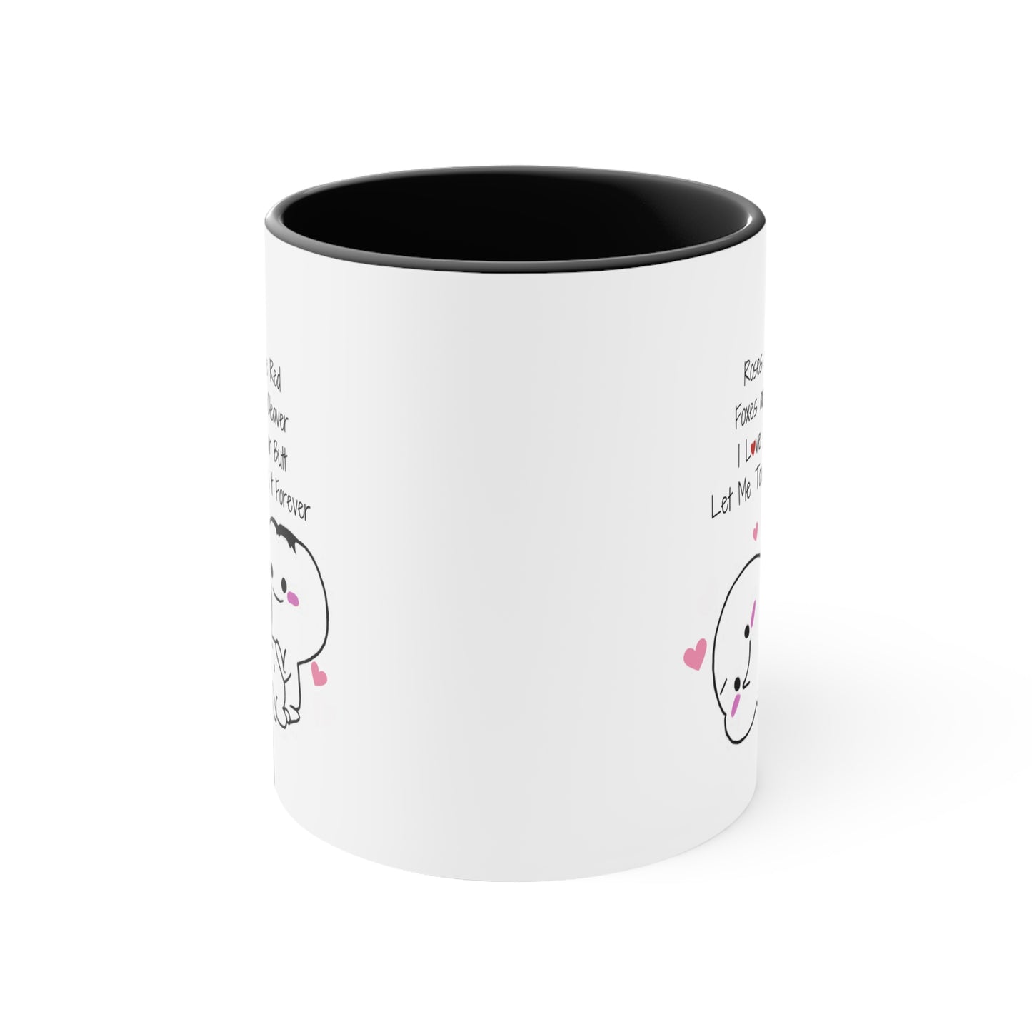 Valentines Day I Love Your Butt, Funny Valentines Day Accent Ceramic Coffee Mug 11oz. Gift for Husband/Wife, Boyfriend/Girlfriend, Fiance