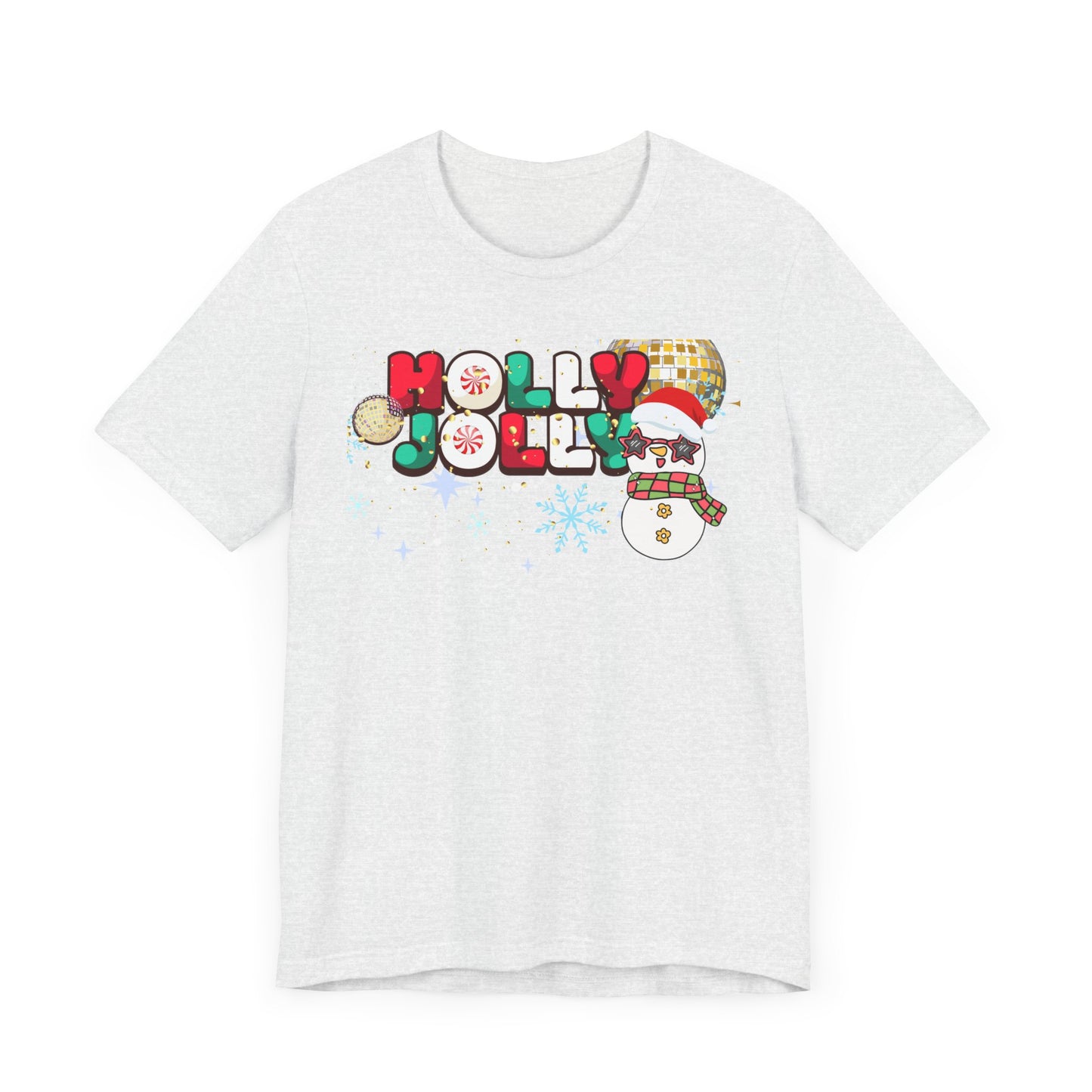 Retro Unisex Tee - Holly Jolly Christmas T-shirt