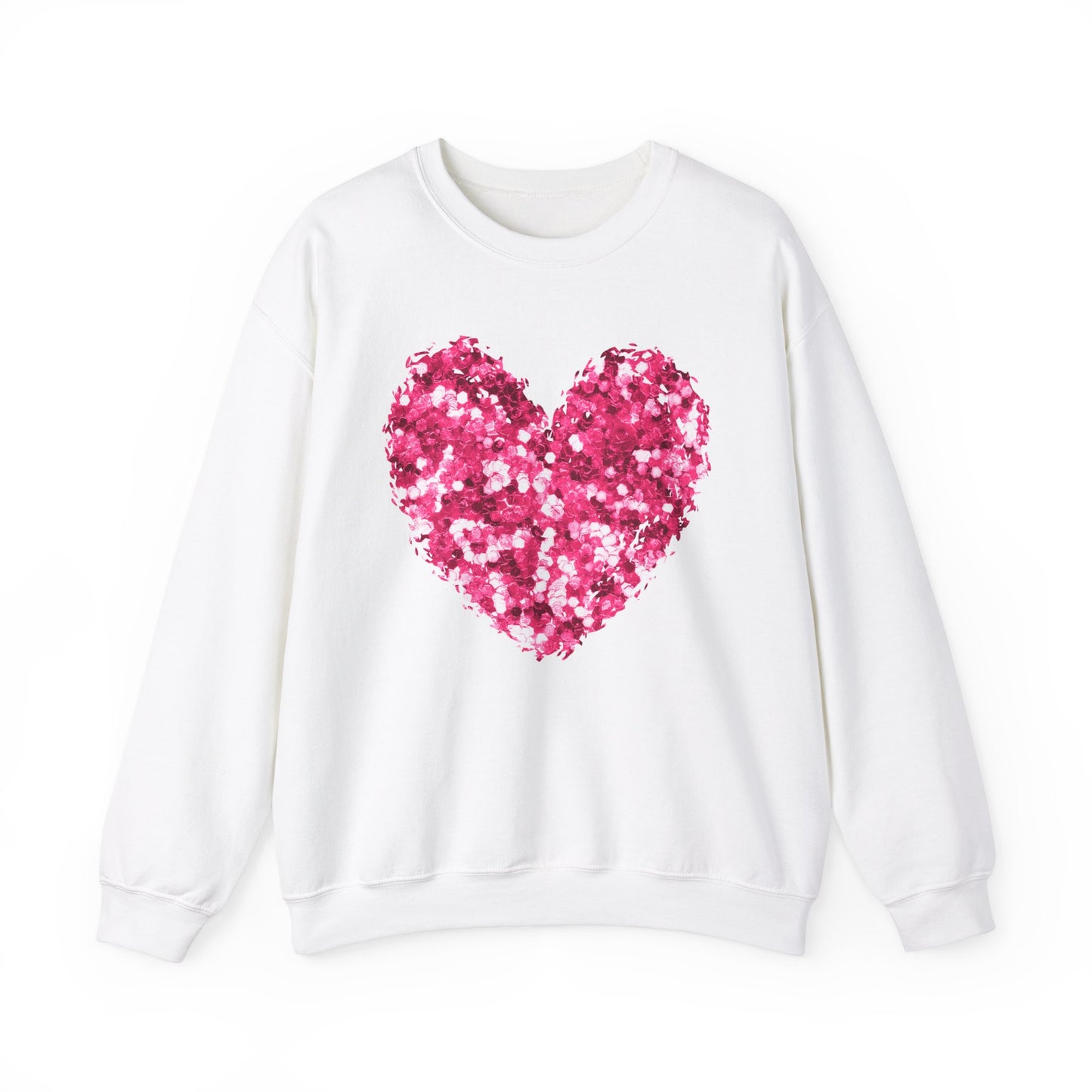 Pink Heart Unisex Heavy Blend™ Crewneck Sweatshirt