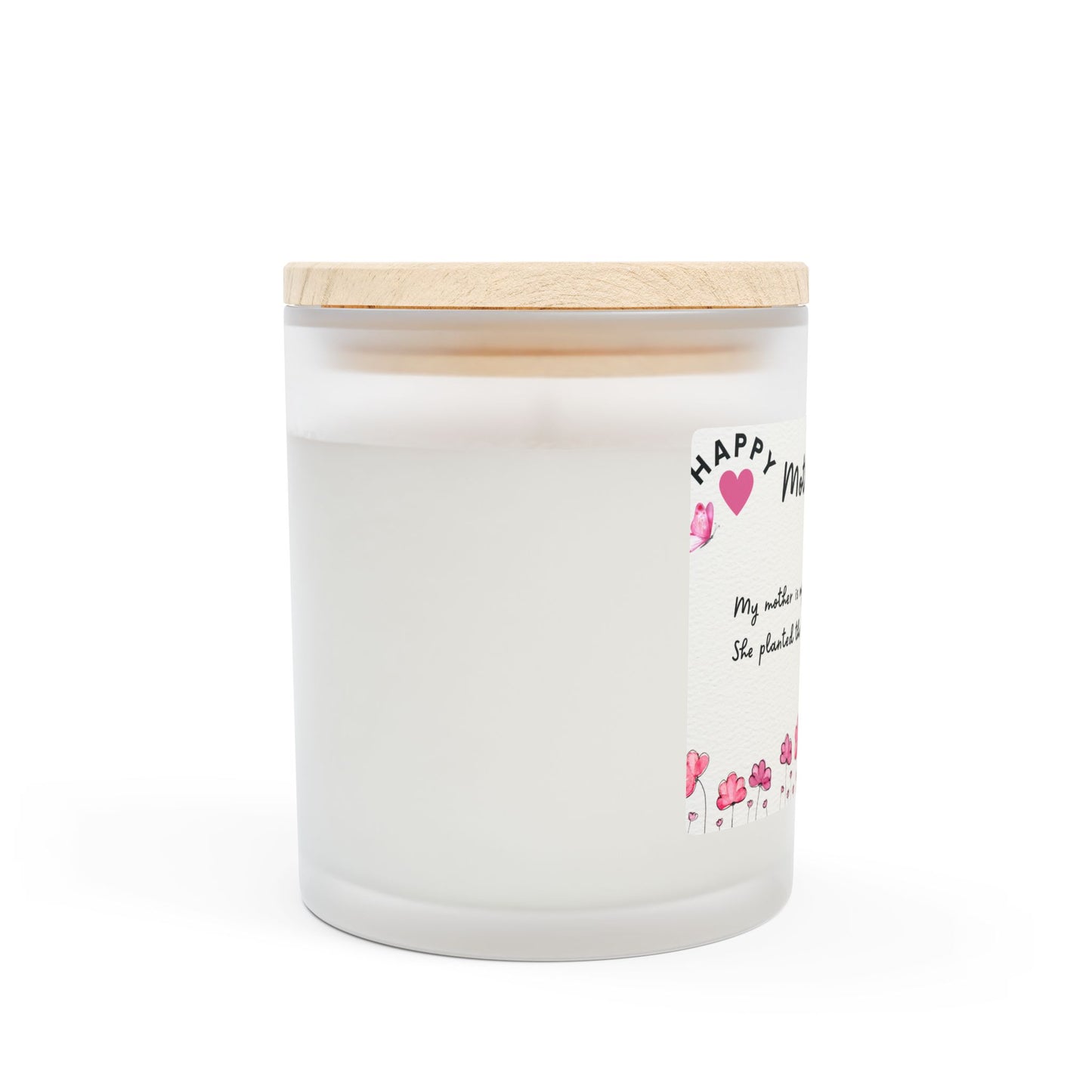 Frosted Glass Candle, 11oz