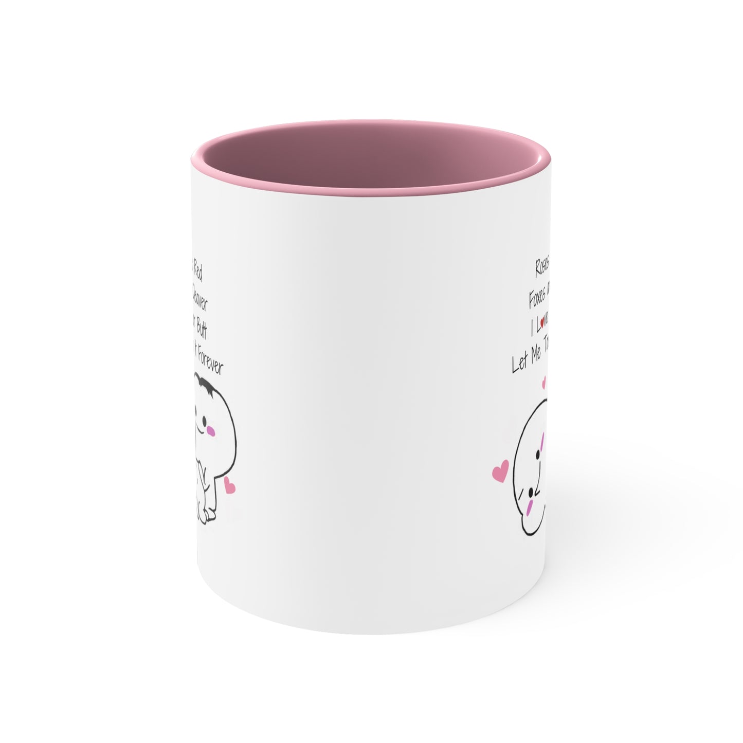 Valentines Day I Love Your Butt, Funny Valentines Day Accent Ceramic Coffee Mug 11oz. Gift for Husband/Wife, Boyfriend/Girlfriend, Fiance
