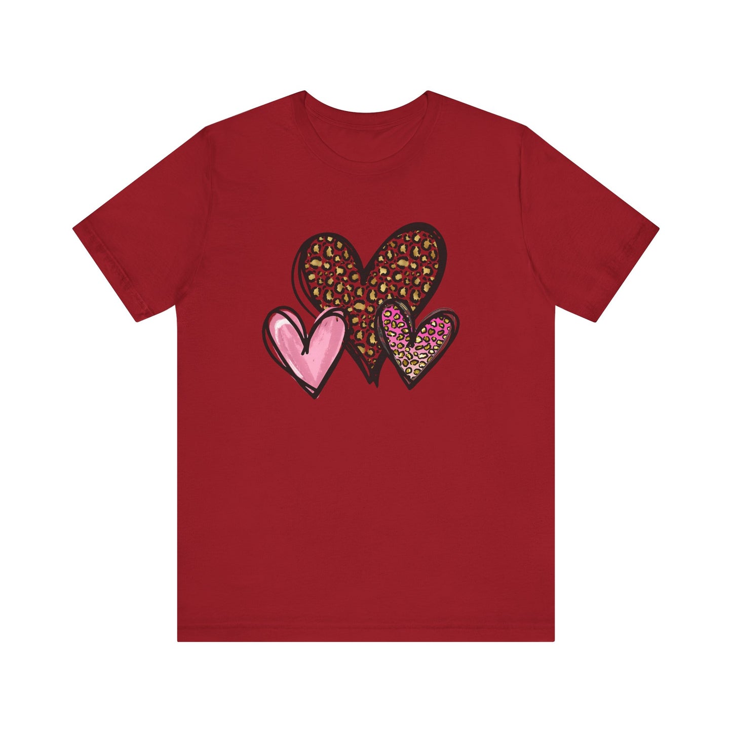 Three Heart Unisex Jersey Short Sleeve Tee