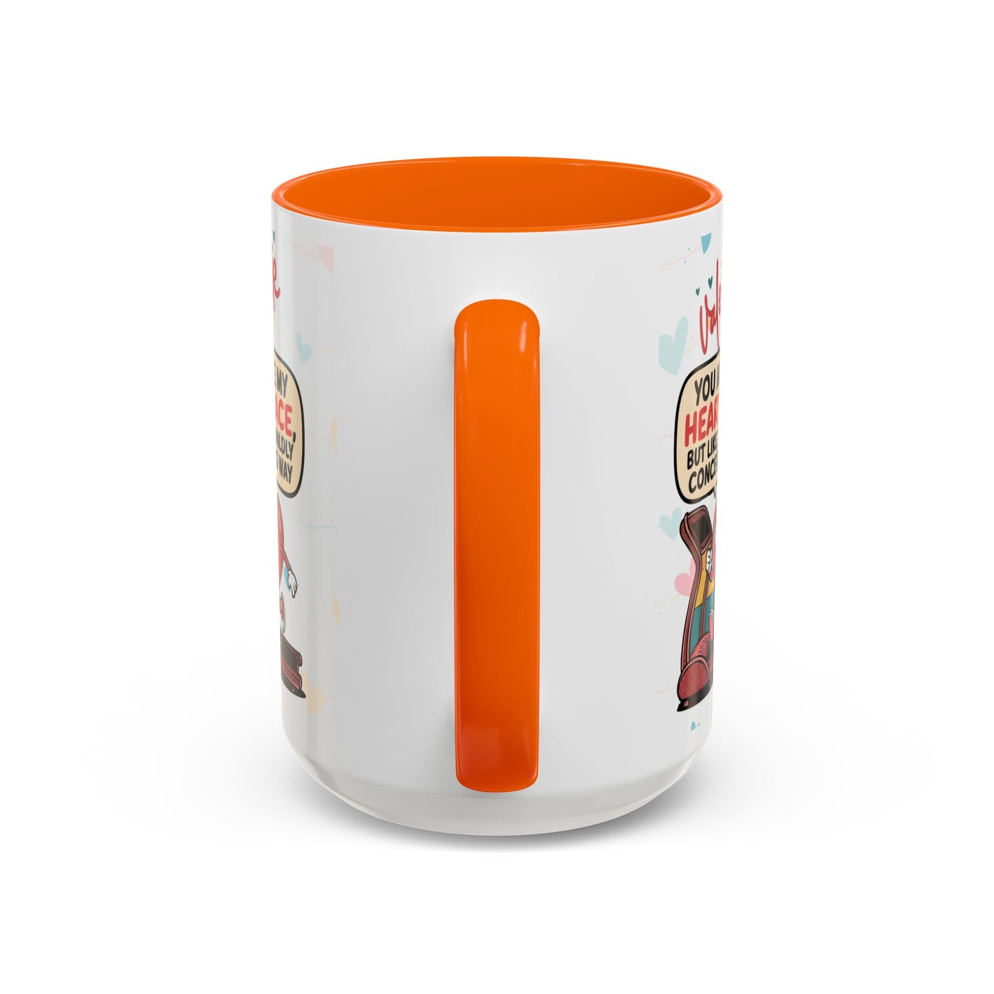Heart Race Accent Coffee Mug (11, 15oz)