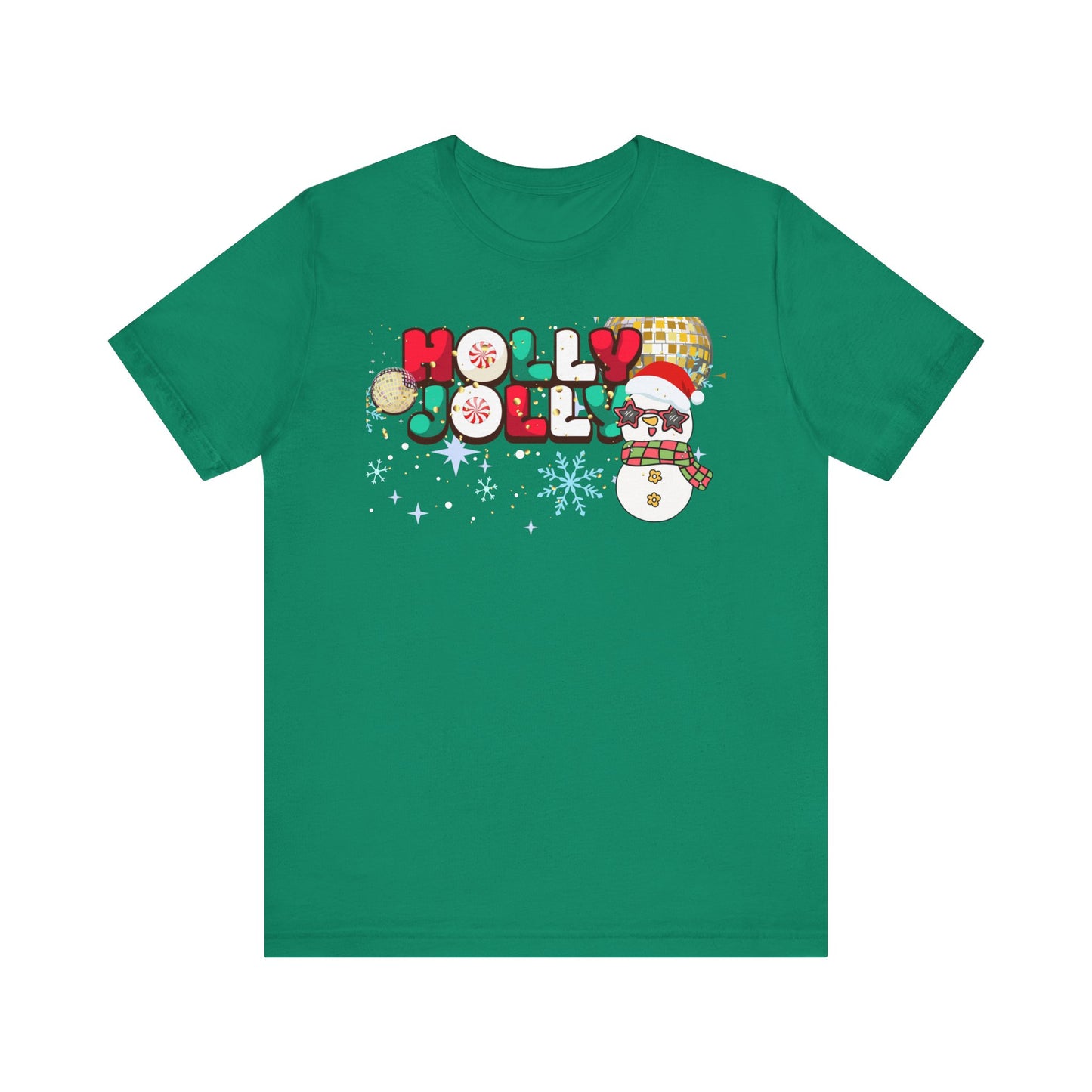 Retro Unisex Tee - Holly Jolly Christmas T-shirt