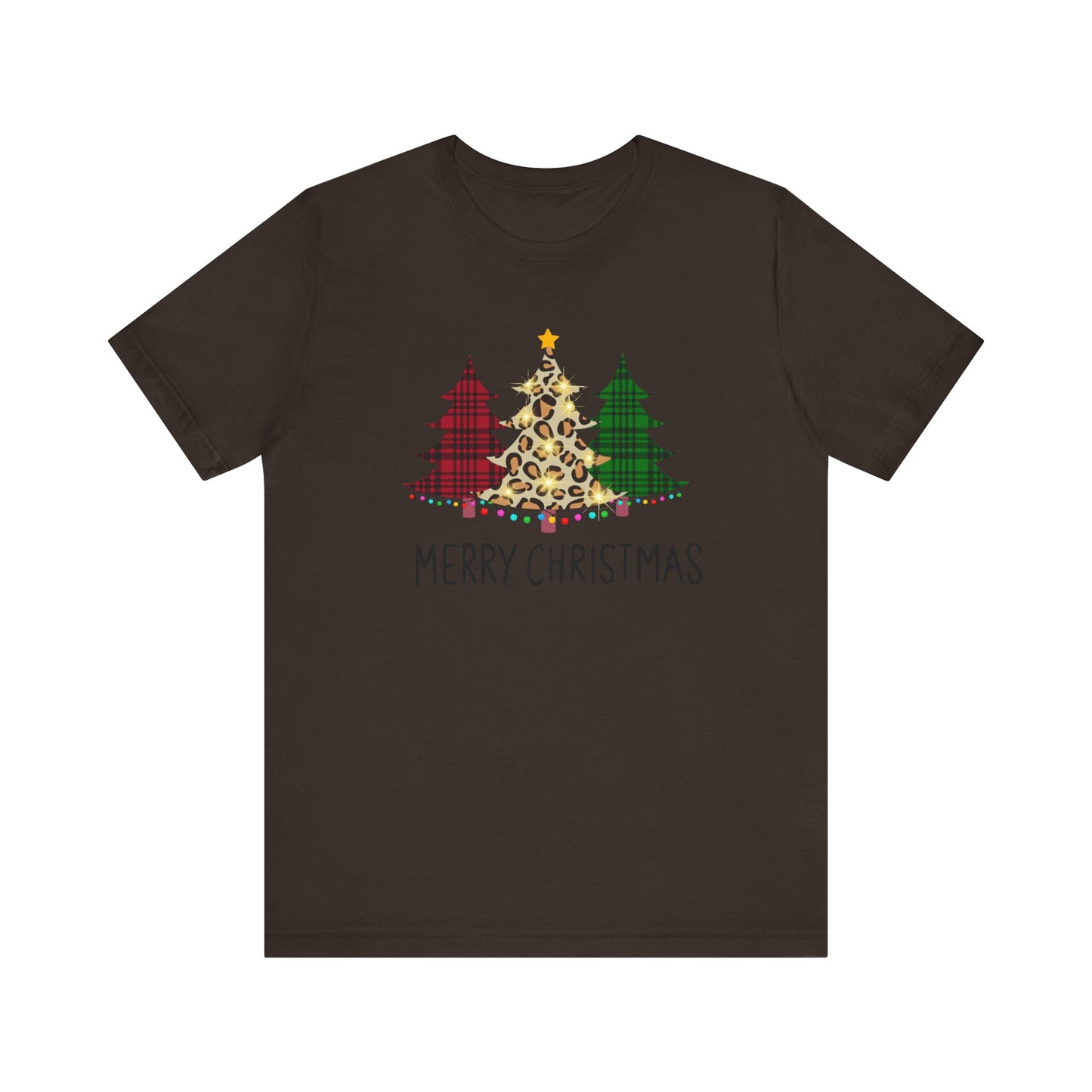 Merry Christmas Pines Unisex Jersey Short Sleeve Tee