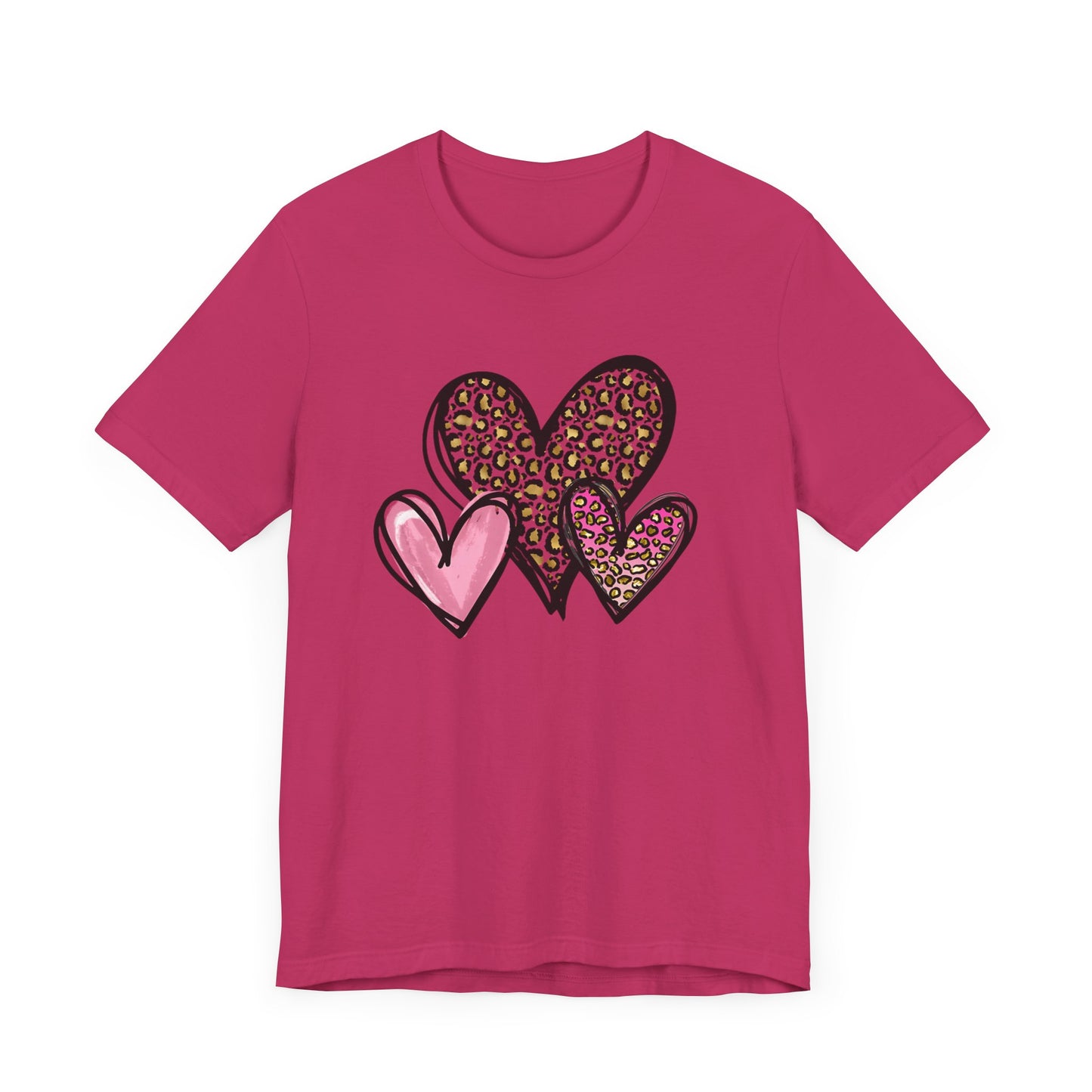 Three Heart Unisex Jersey Short Sleeve Tee