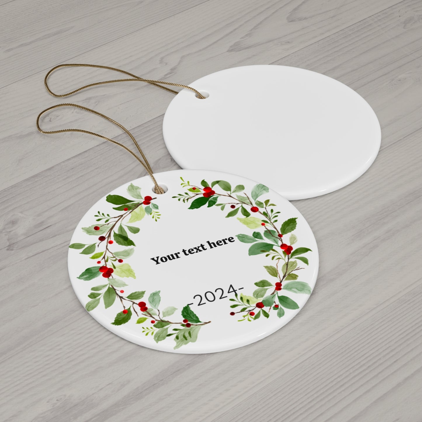 Name Custom Personalized Ceramic Ornamen