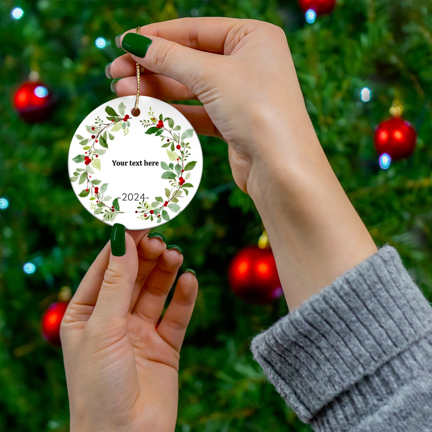Name Custom Personalized Ceramic Ornamen