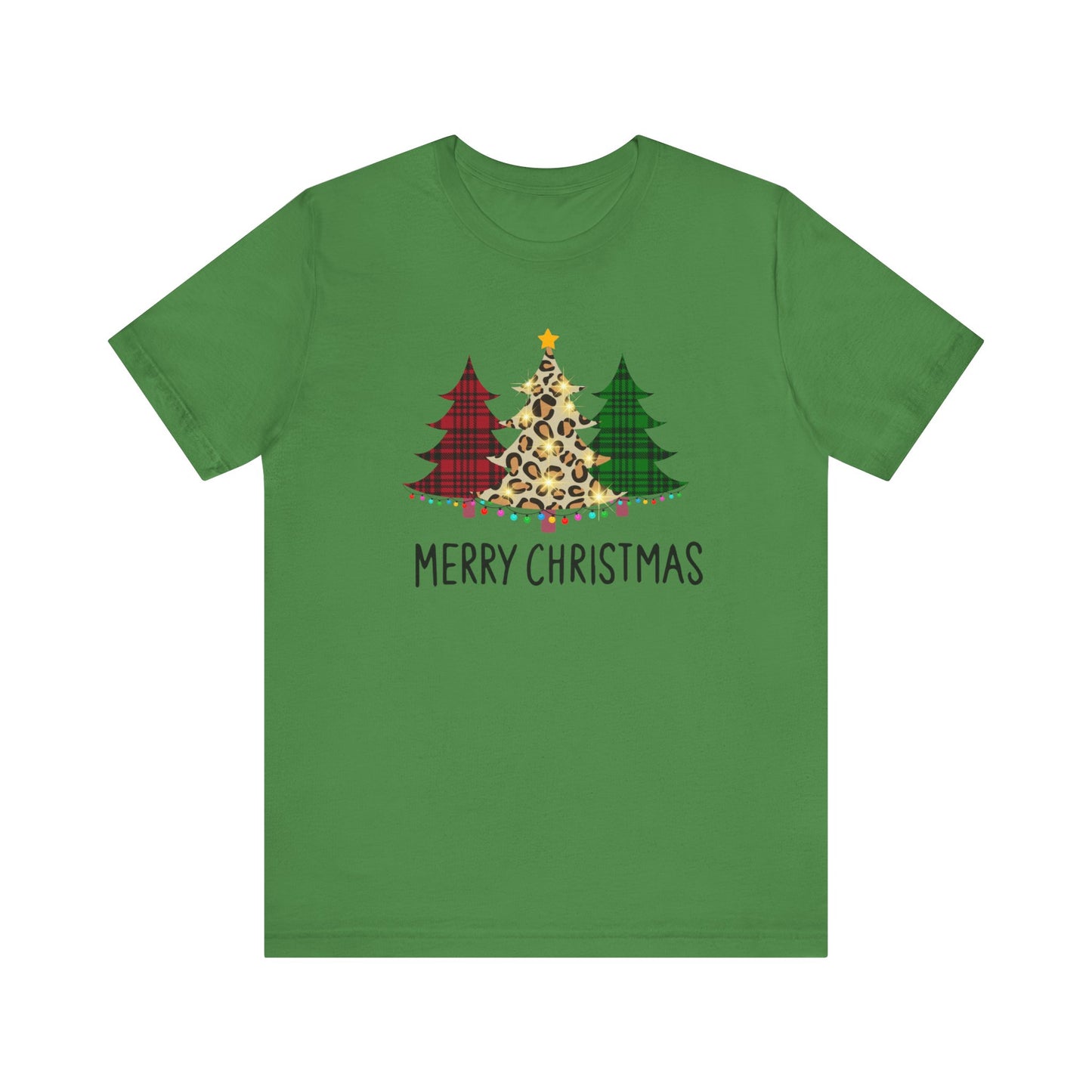 Merry Christmas Pines Unisex Jersey Short Sleeve Tee