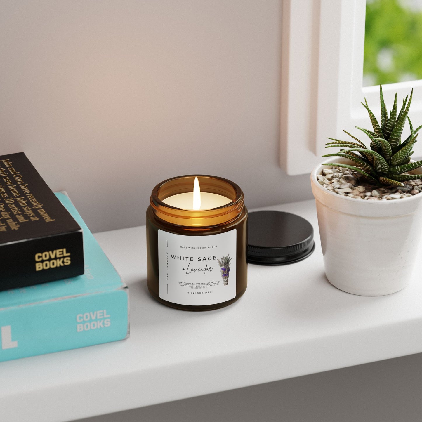 White Sage & Lavendar Soy Candle