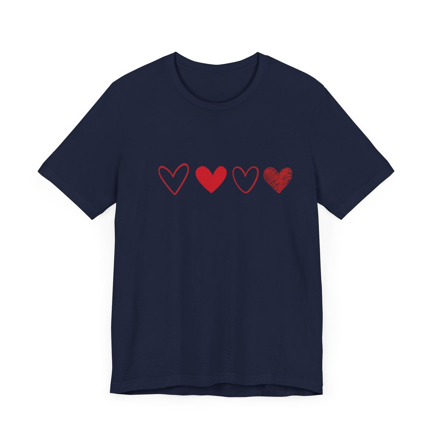 4 Heart Unisex Jersey Short Sleeve Tee