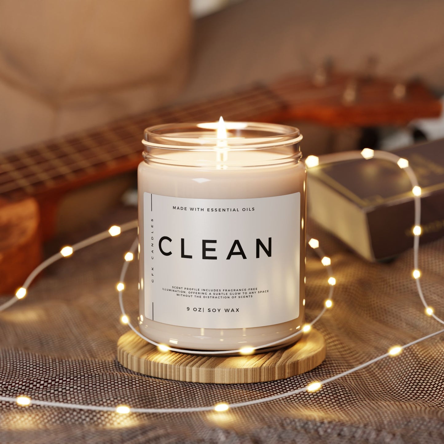 UnScented Soy Candle, 9oz