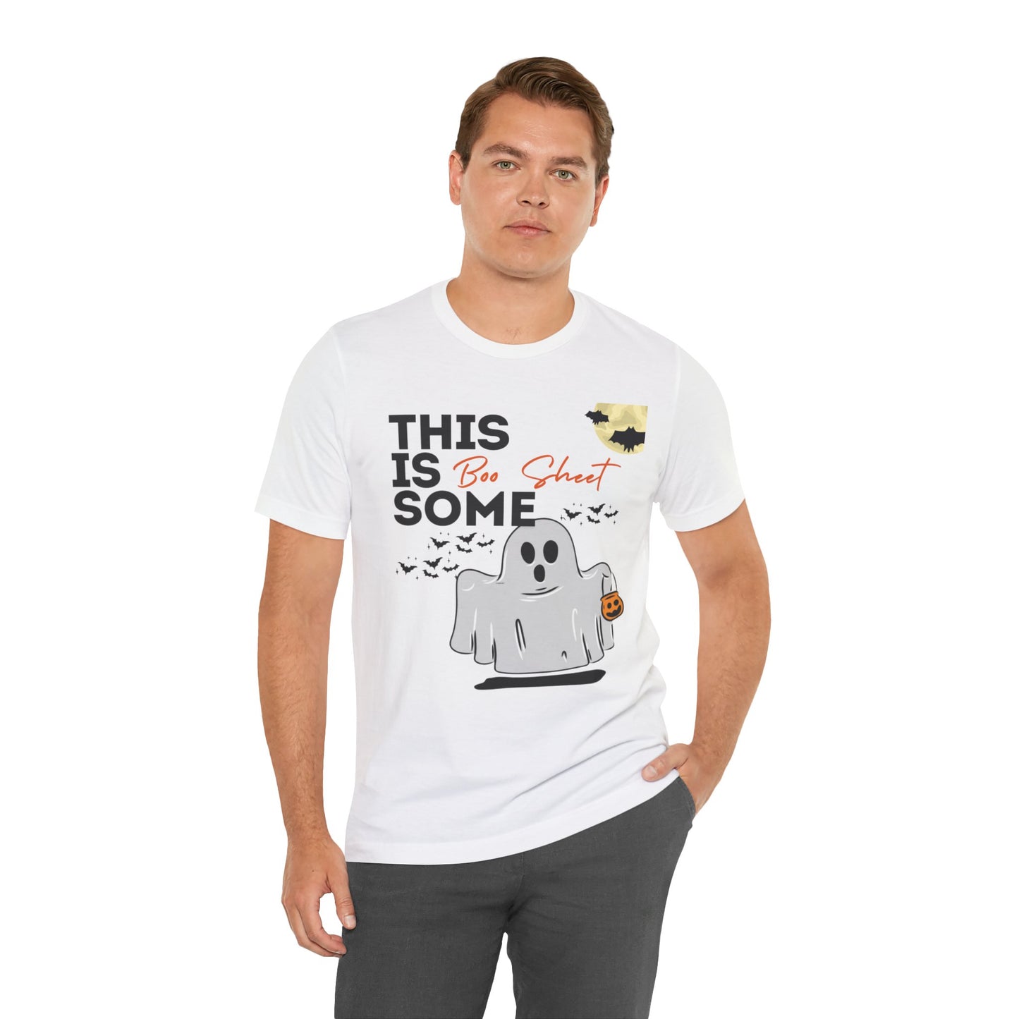 Unisex Halloween Tshirt - This is Some Boo Sheet
