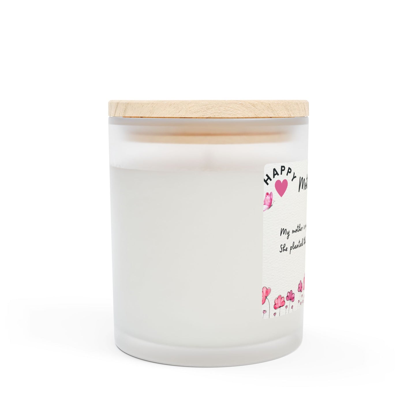 Frosted Glass Candle, 11oz