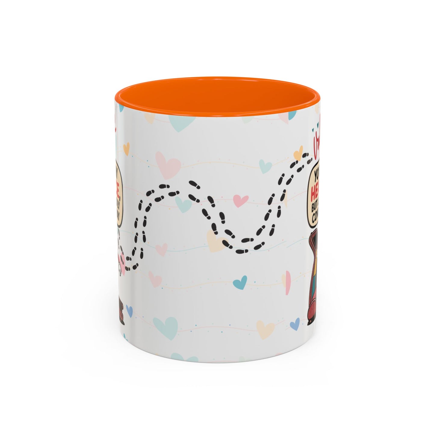 Heart Race Accent Coffee Mug (11, 15oz)