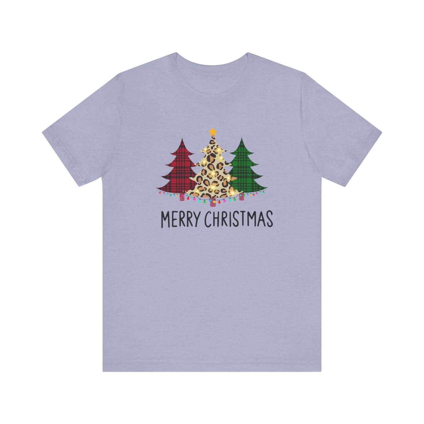 Merry Christmas Pines Unisex Jersey Short Sleeve Tee