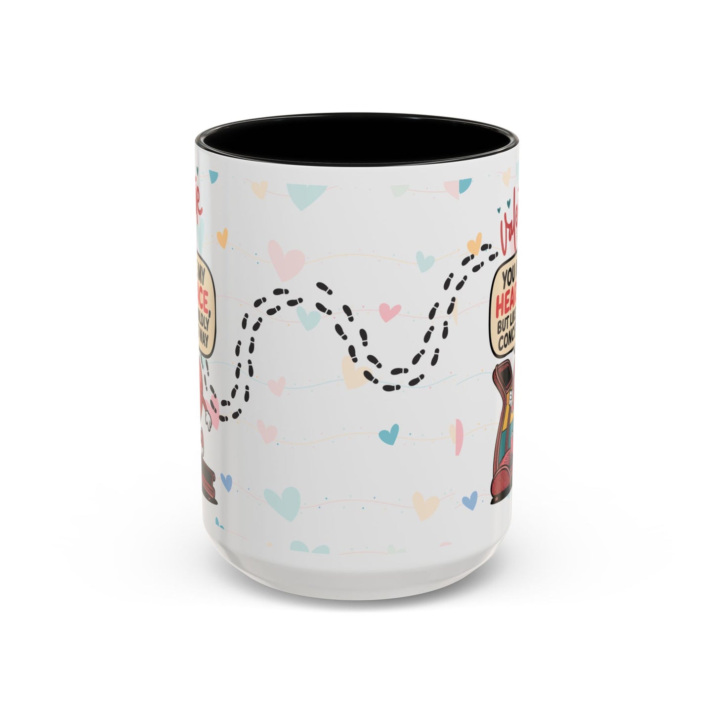 Heart Race Accent Coffee Mug (11, 15oz)