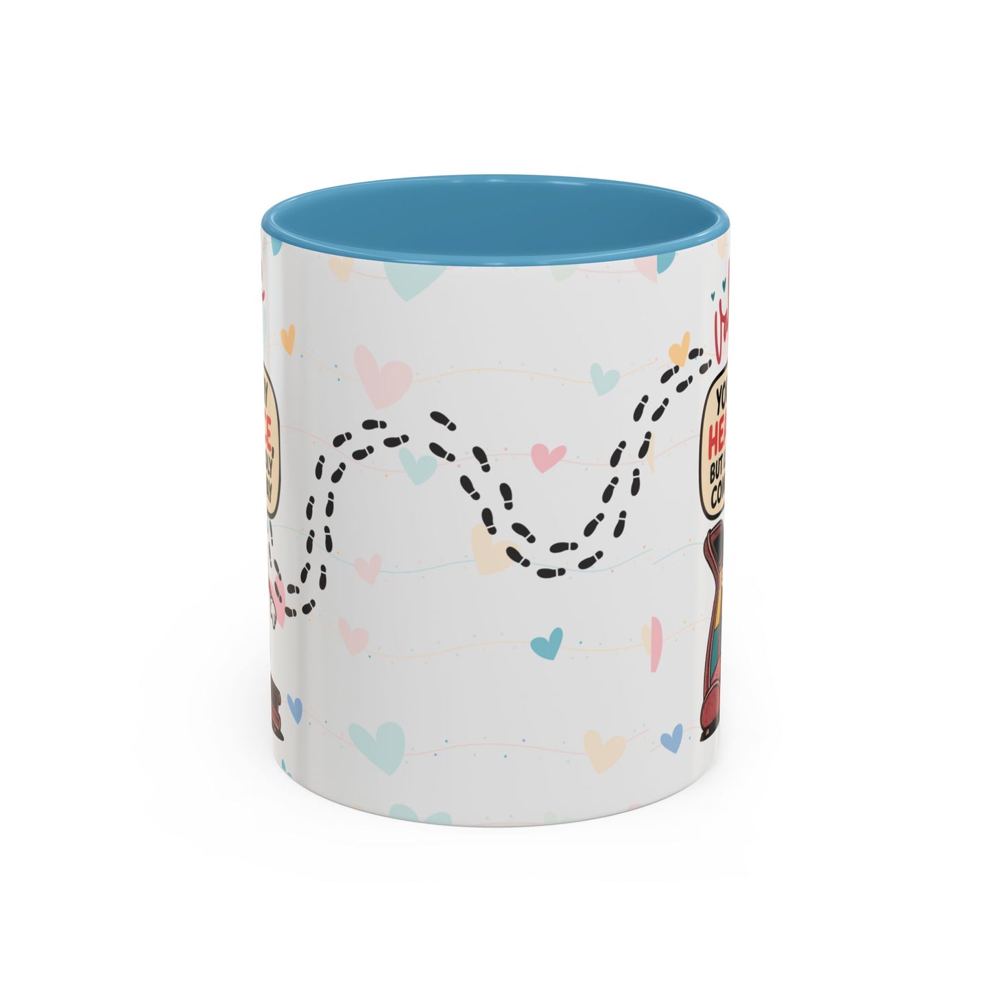 Heart Race Accent Coffee Mug (11, 15oz)