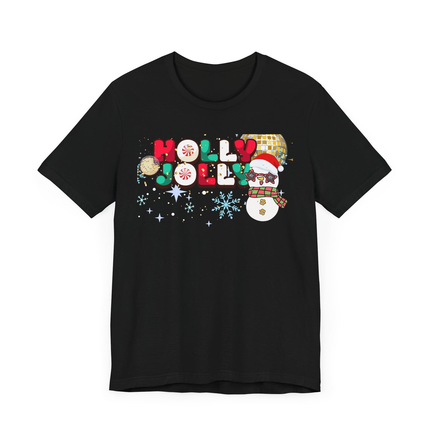 Retro Unisex Tee - Holly Jolly Christmas T-shirt