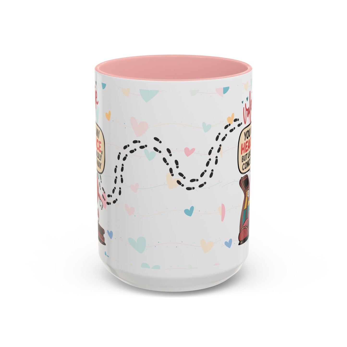 Heart Race Accent Coffee Mug (11, 15oz)