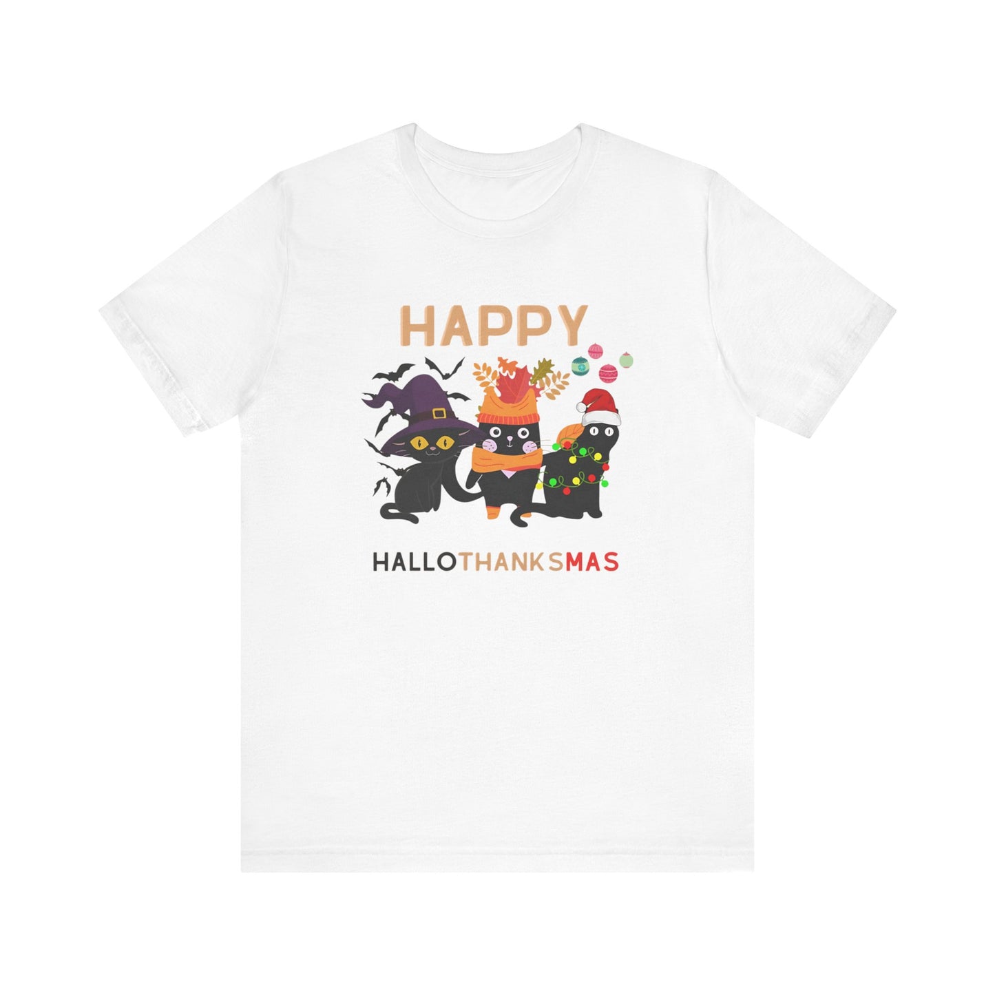Unisex Halloween Tshirt - Hallothanksmas