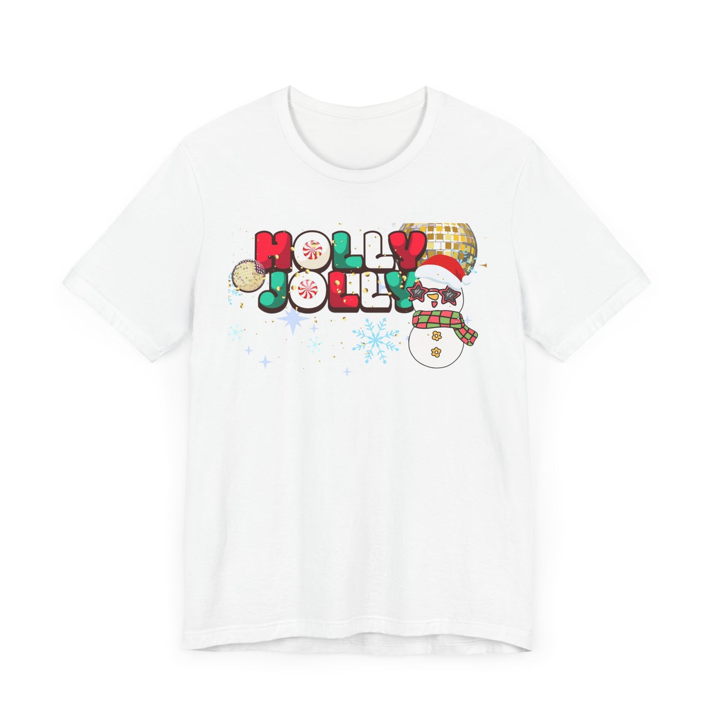 Retro Unisex Tee - Holly Jolly Christmas T-shirt