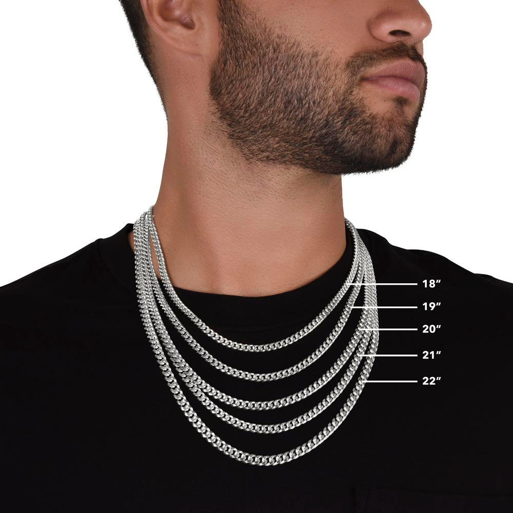 To My Dad | Cuban Link Chain great gift for dad for Valentines Day, Birthdays, or special events