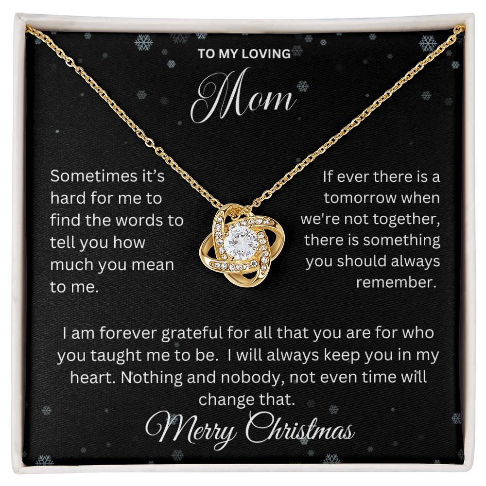 To My Loving Mom | Love Knot Necklace