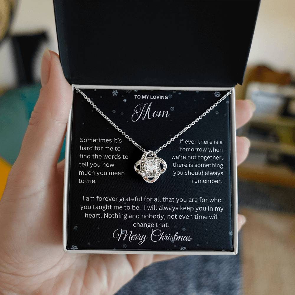 To My Loving Mom | Love Knot Necklace