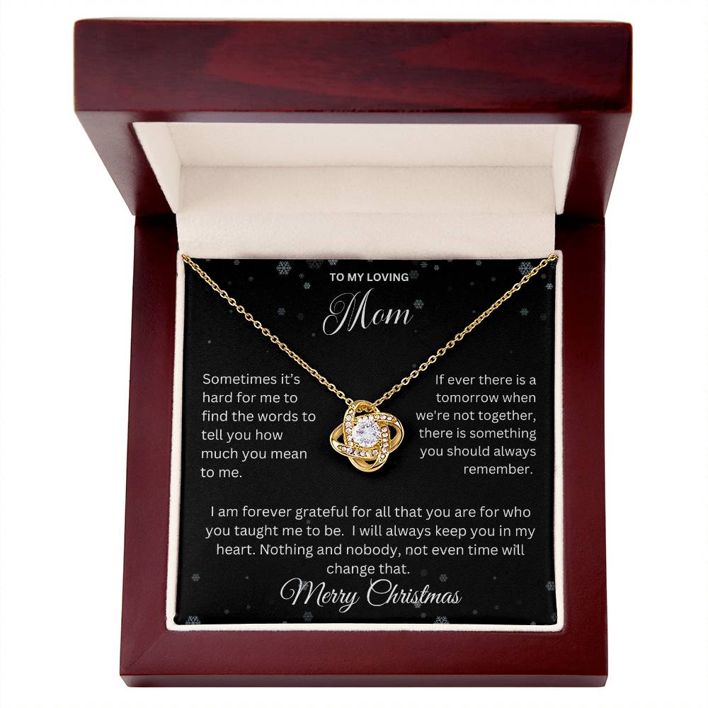 To My Loving Mom | Love Knot Necklace