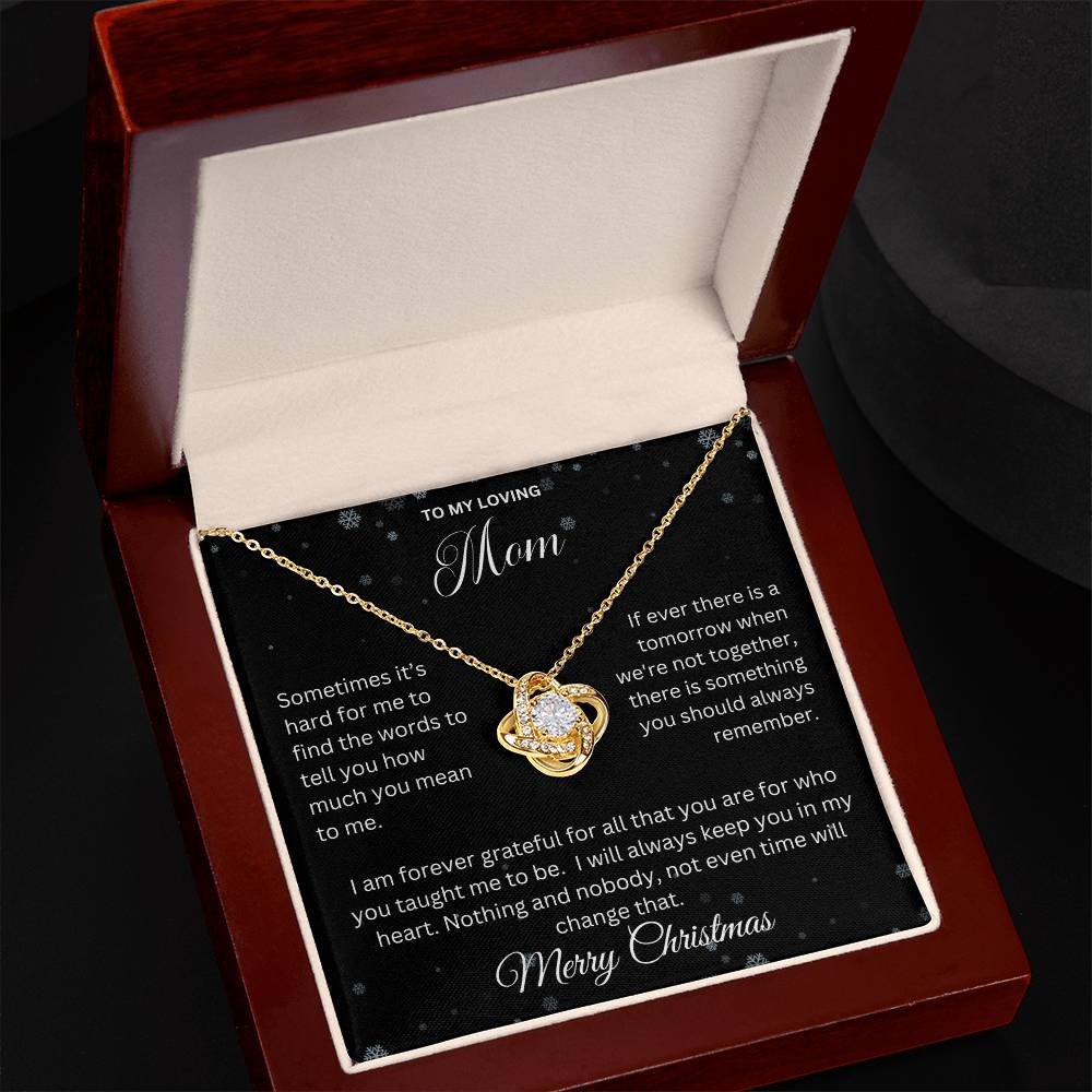 To My Loving Mom | Love Knot Necklace