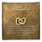 FE22B75A-B820-48DD-9E18-4B52FF2B08F7 To My Daughter | Interlocking Heart Necklace