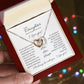 9A98C9C0-ADAC-4106-8818-17D027DEA2A4 To My Daughter | Interlocking Heart Necklace