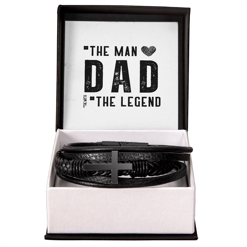 The Man The Legend Leather Bracelet