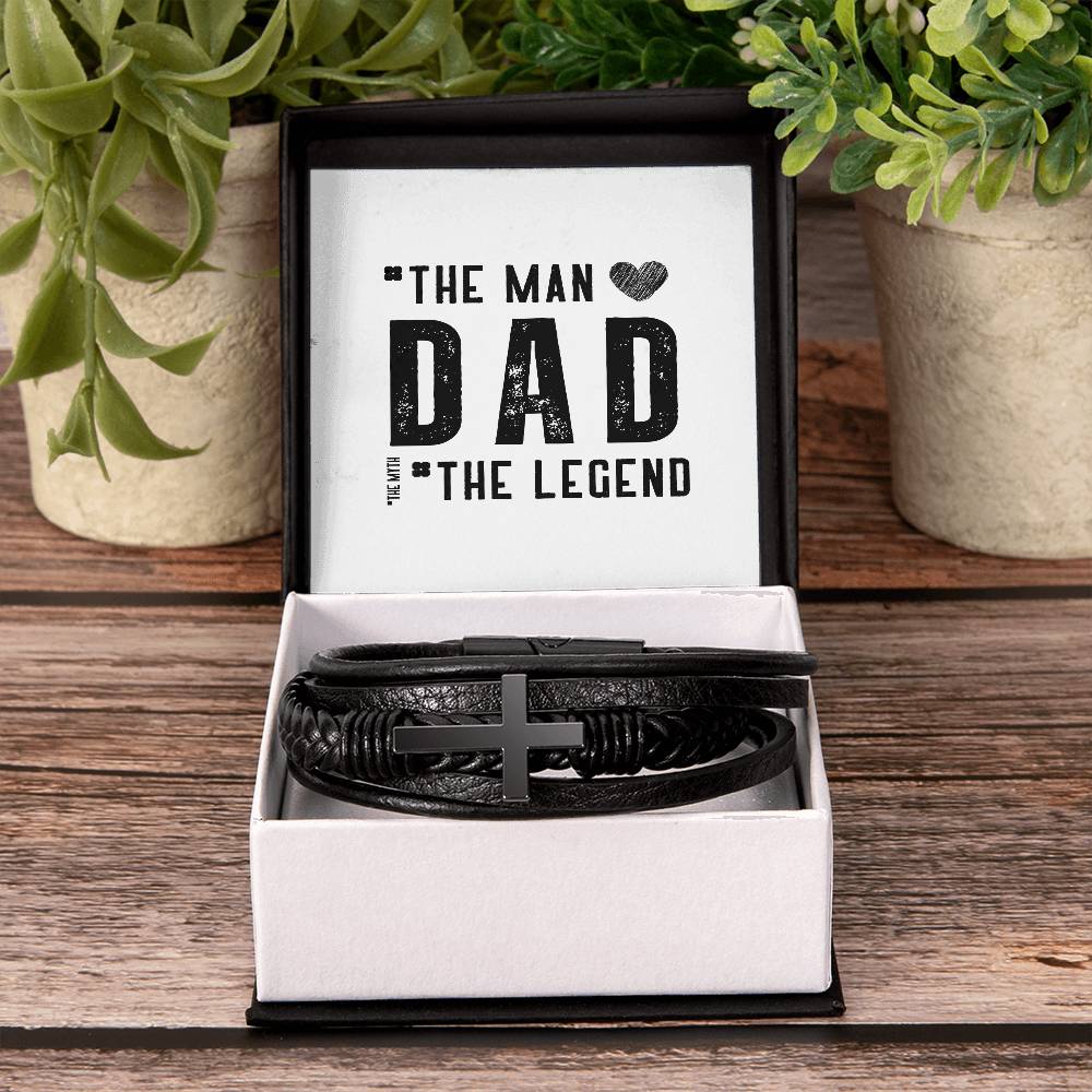 The Man The Legend Leather Bracelet