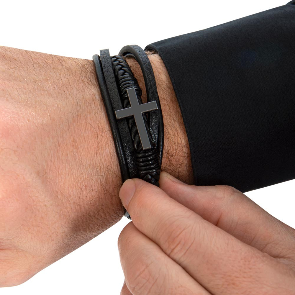 The Man The Legend Leather Bracelet