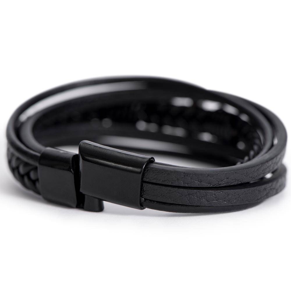 The Man The Legend Leather Bracelet