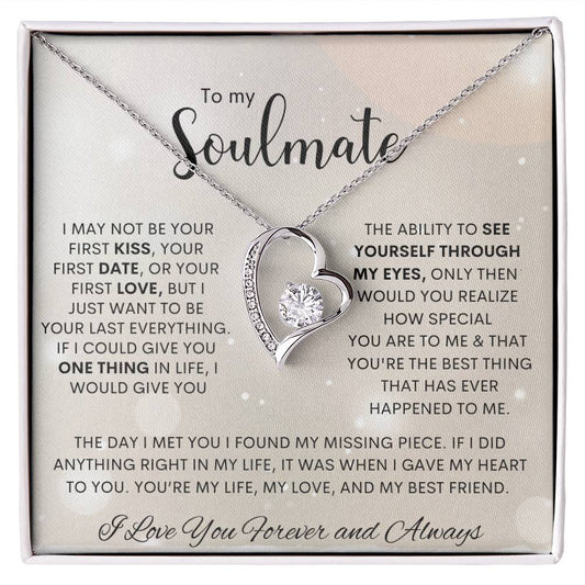To My Soulmate | I Love You, Forever & Always -  Forever Love Necklace