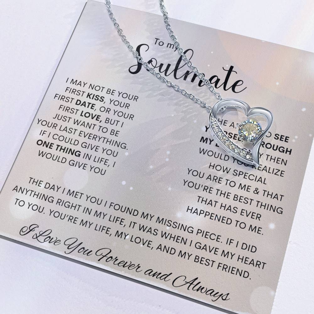 To My Soulmate | I Love You, Forever & Always - Forever Love Necklace