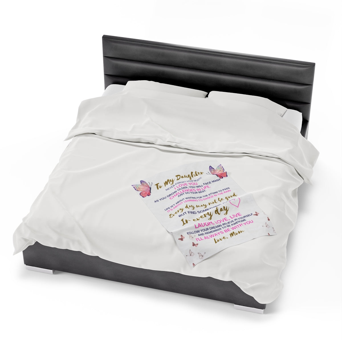 Custom Personalized Velveteen Plush Blanket 50x60
