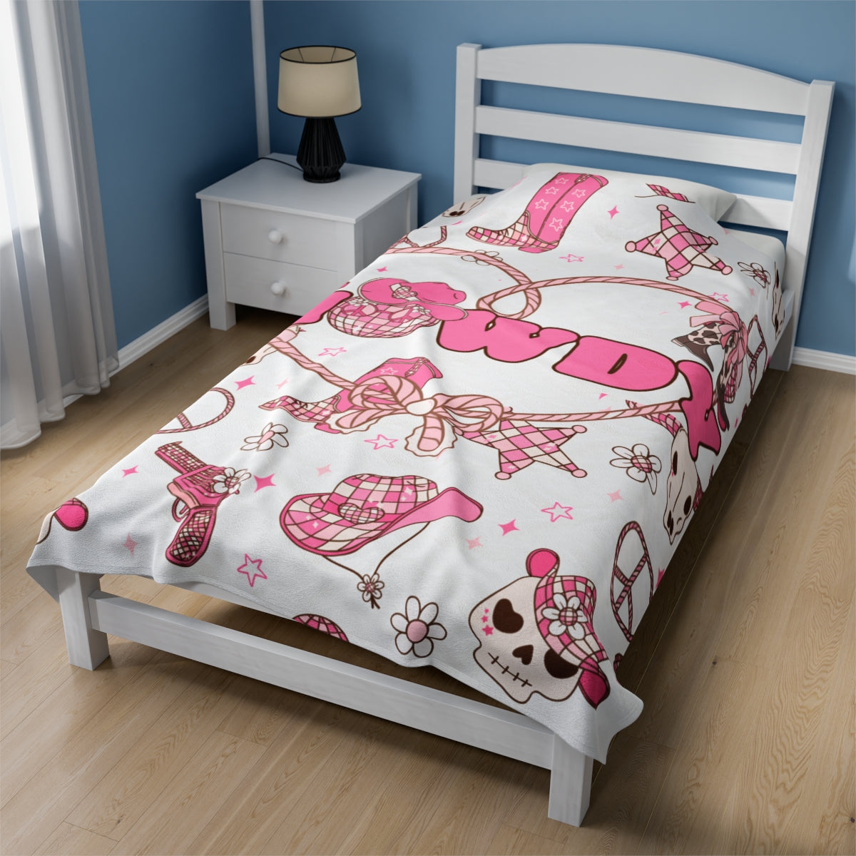 Custom Personalized Velveteen Plush Blanket Howdy