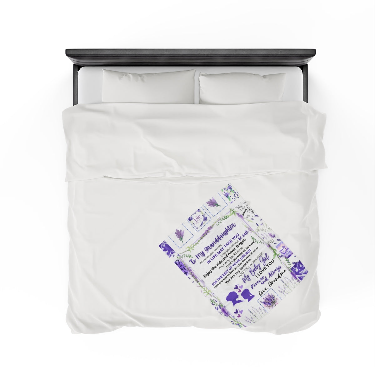 Custom Personalized Velveteen Plush Blanket
