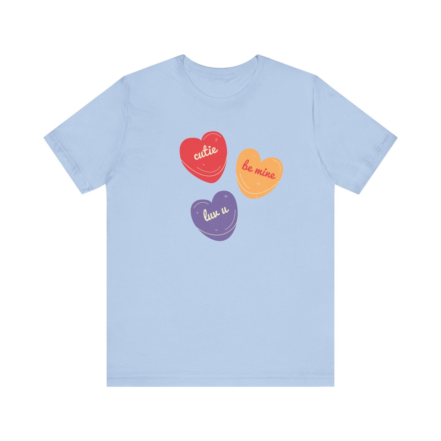 Cutie Valentines Candy Unisex Jersey Short Sleeve Tee