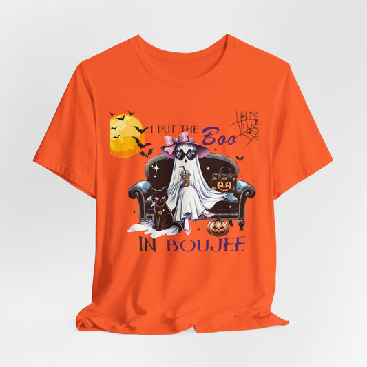 Unisex Halloween Tshirt - I Put the Boo in Boujee