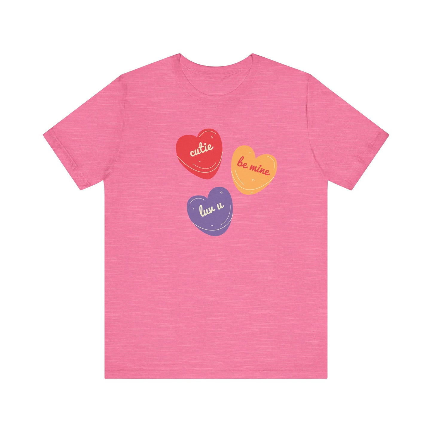 Cutie Valentines Candy Unisex Jersey Short Sleeve Tee