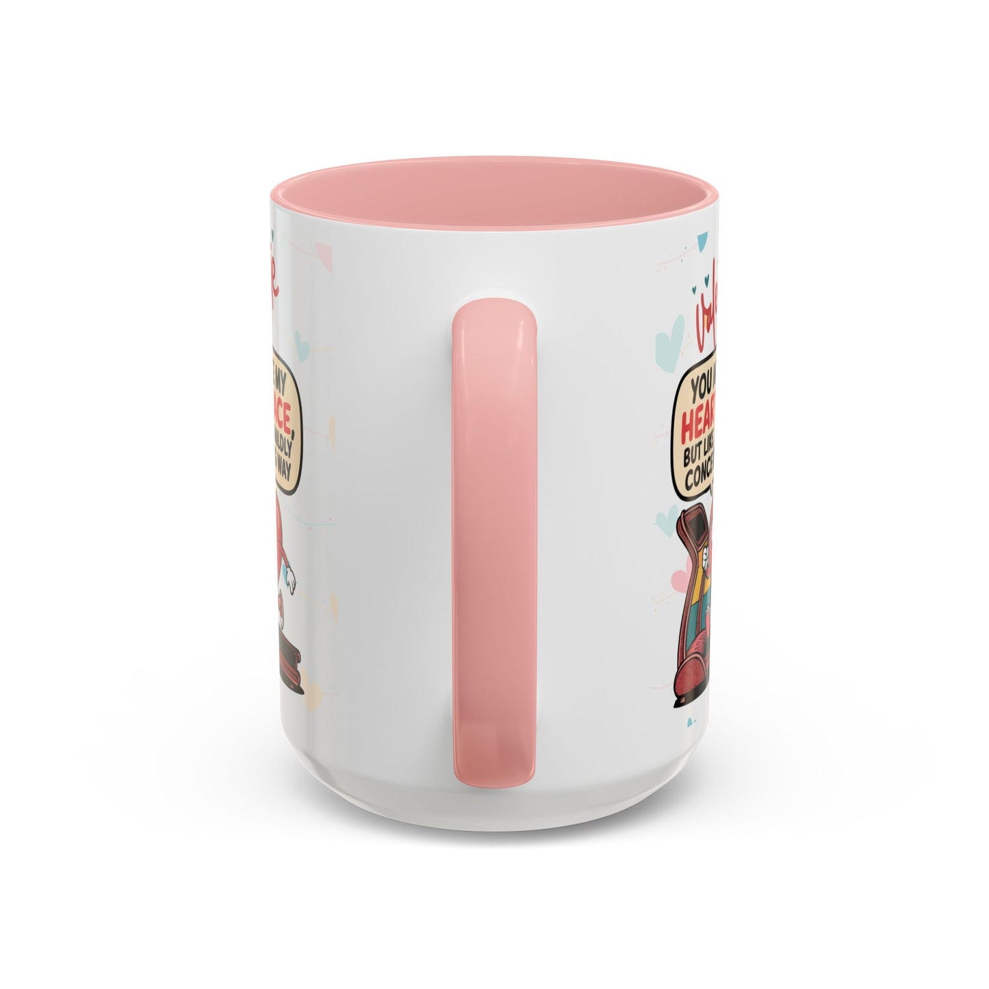 Heart Race Accent Coffee Mug (11, 15oz)