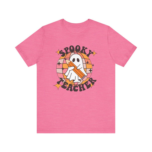 Unisex Halloween Tshirt -Spooky Teacher