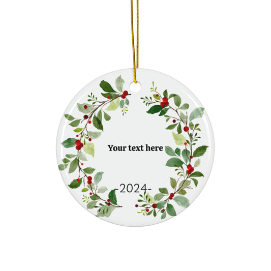 Name Custom Personalized Ceramic Ornamen